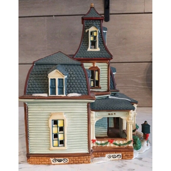 Trim A Home Lighted Ceramic Christmas Village Farm House by Walmart No Light - Picture 7 of 13